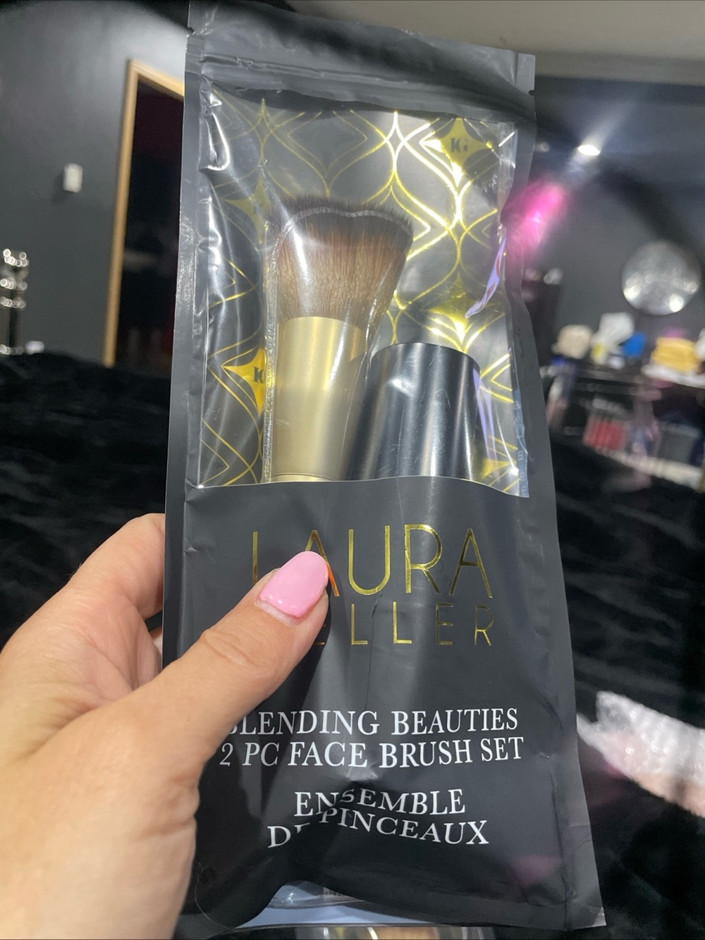 Laura Geller Gold-Handled 2-Piece Face Brush Set
